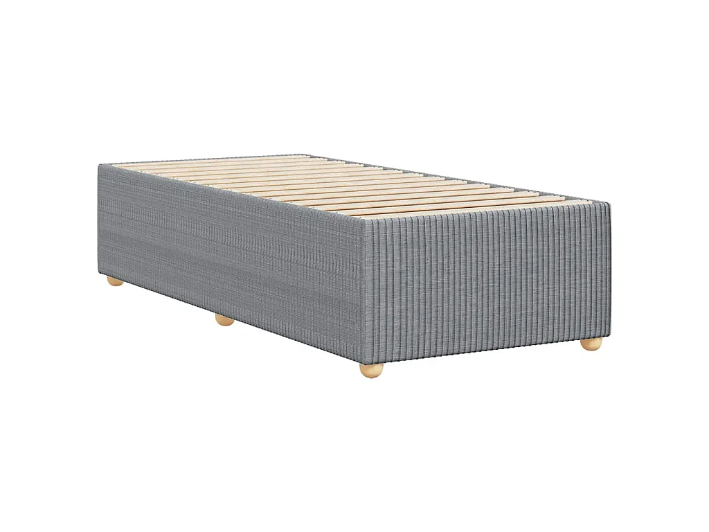 Bedframe zonder matras 100x200 cm stof lichtgrijs