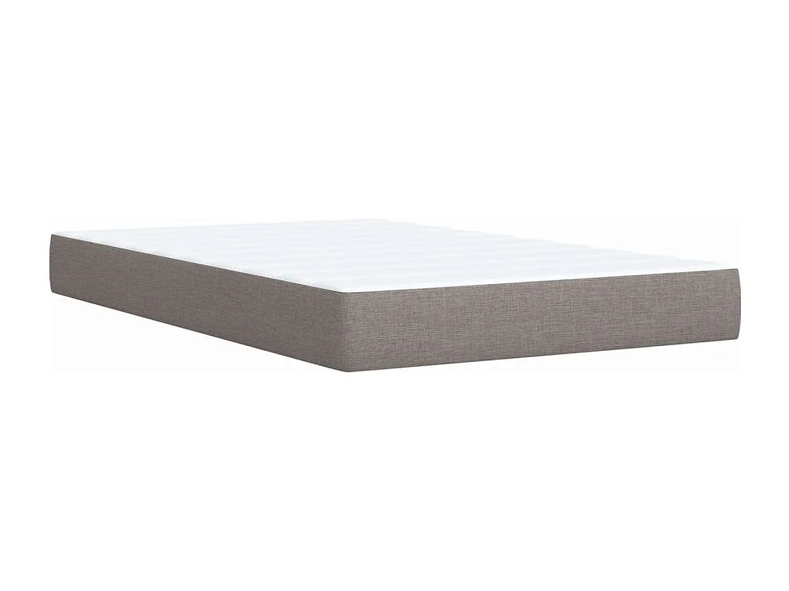 Sommier à lattes de lit avec matelas Taupe 90x200 cm Tissu