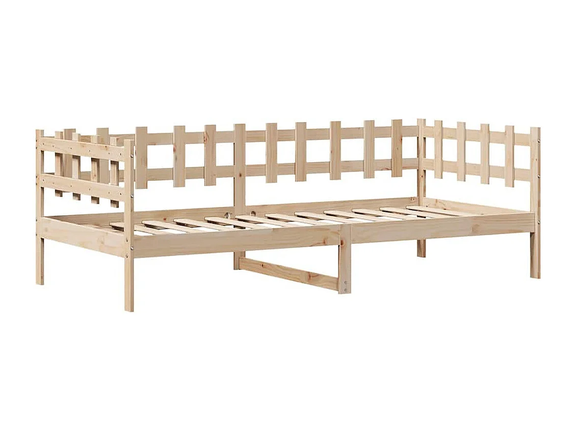 Lit de jour avec tiroirs sans matelas 90x190 cm bois massif