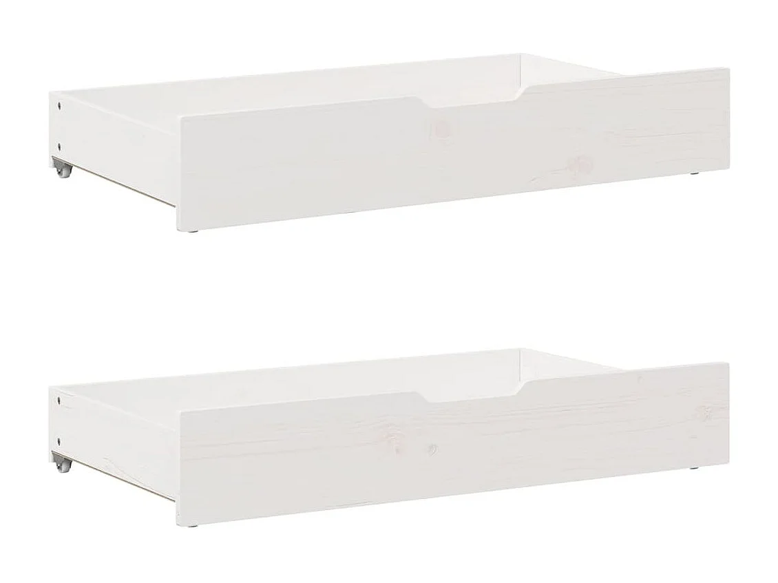 Cadre de lit sans matelas blanc 90x200 cm bois de pin massif