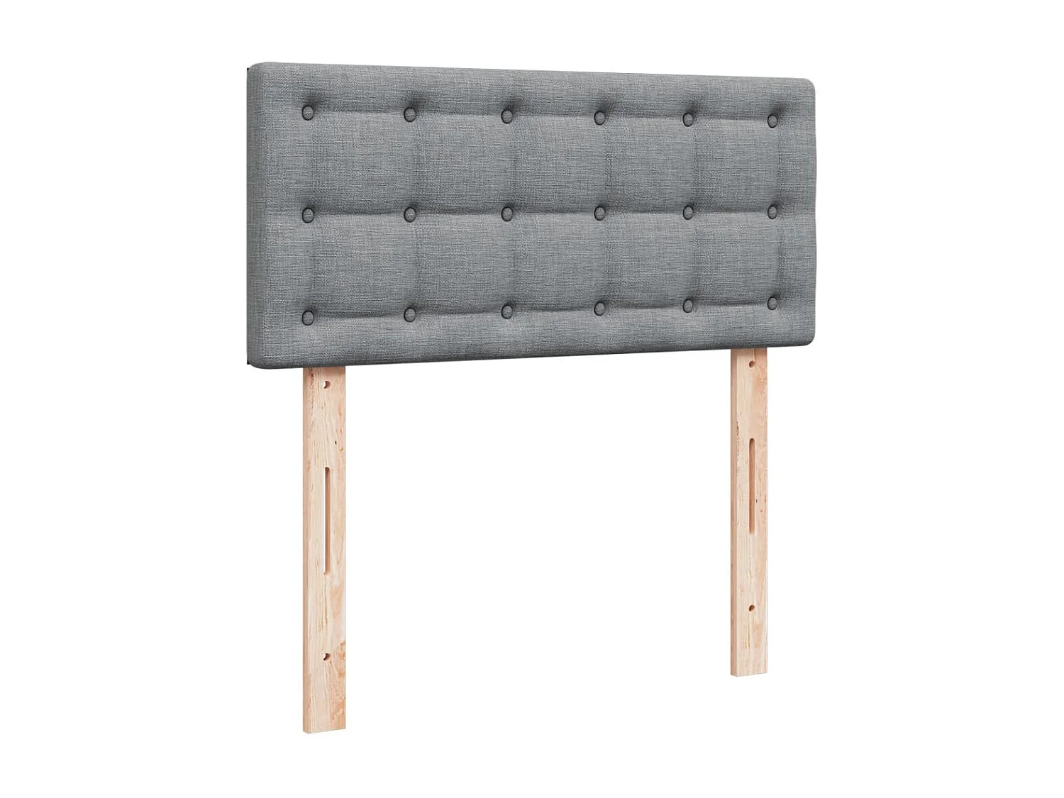 Cama com molas/colchão 100x200 cm tecido cinzento-claro