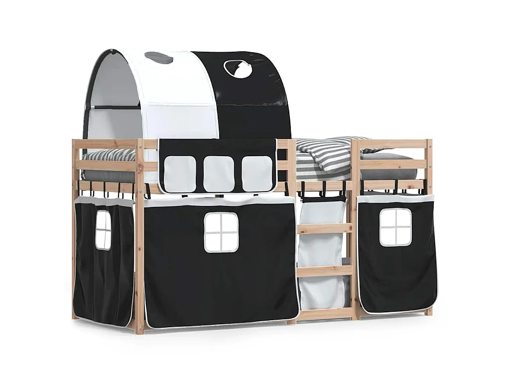 Lit superposé sans matelas 90x190 cm bois de pin massif