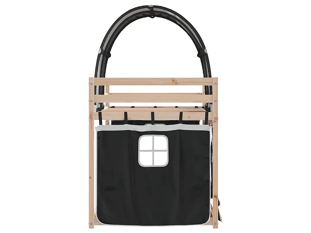 Lit superposé sans matelas 90x190 cm bois de pin massif