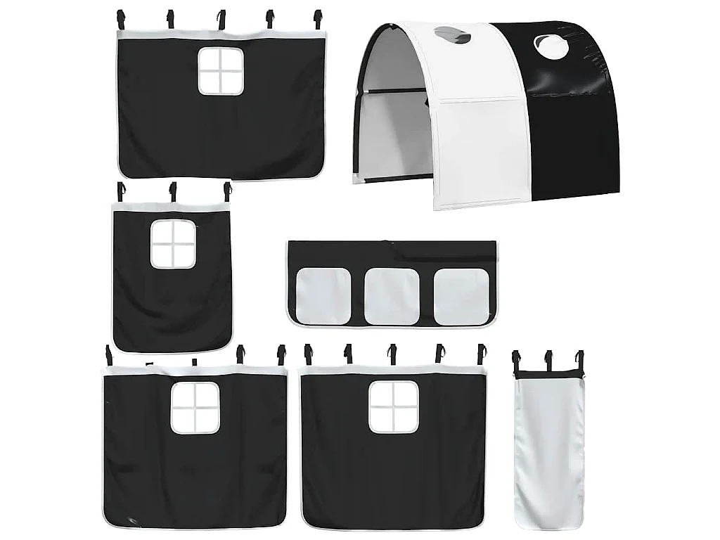 Lit superposé sans matelas 90x190 cm bois de pin massif