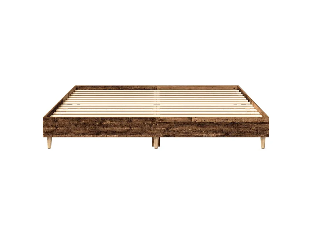 Cadre de lit sans matelas vieux bois 180x200 cm bois ingénierie