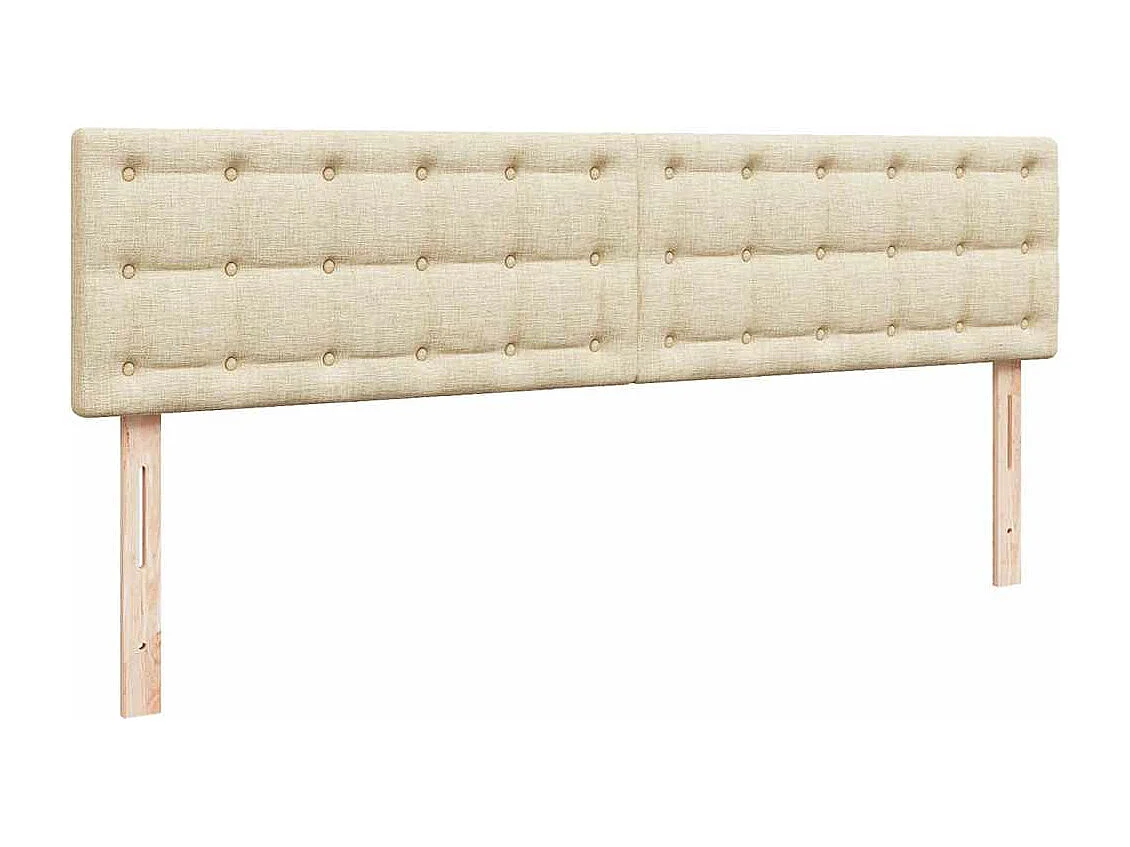 Ottoman-Bett mit Matratze Creme 160x200 cm Stoff
