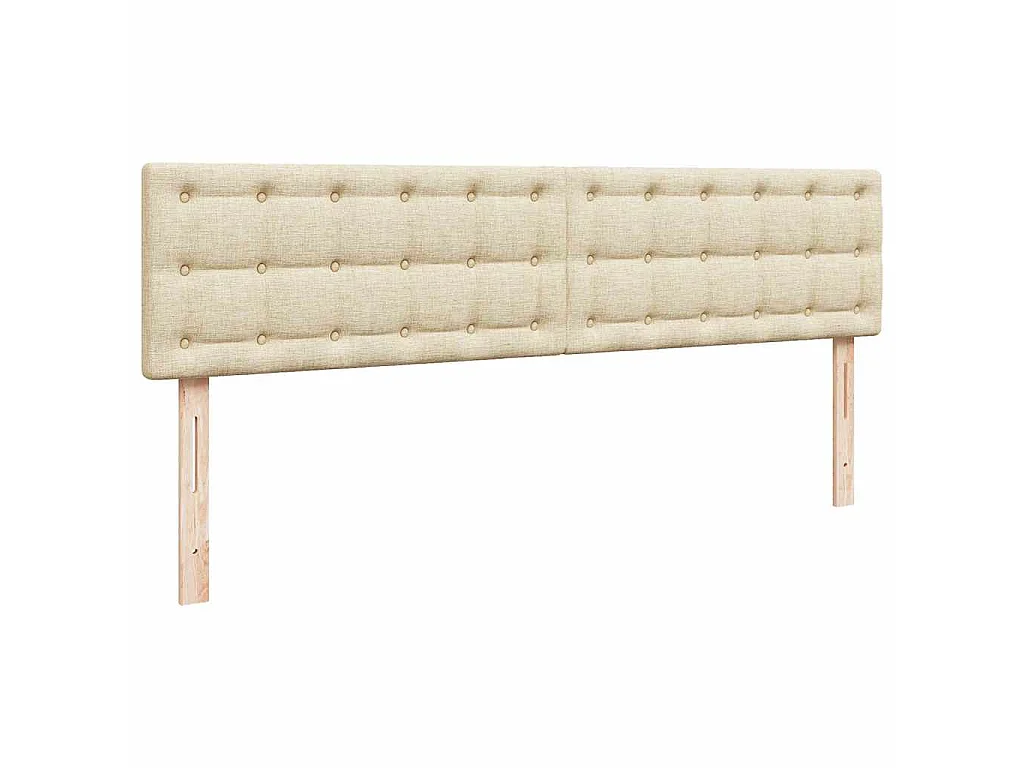 Ottoman-Bett mit Matratze Creme 160x200 cm Stoff