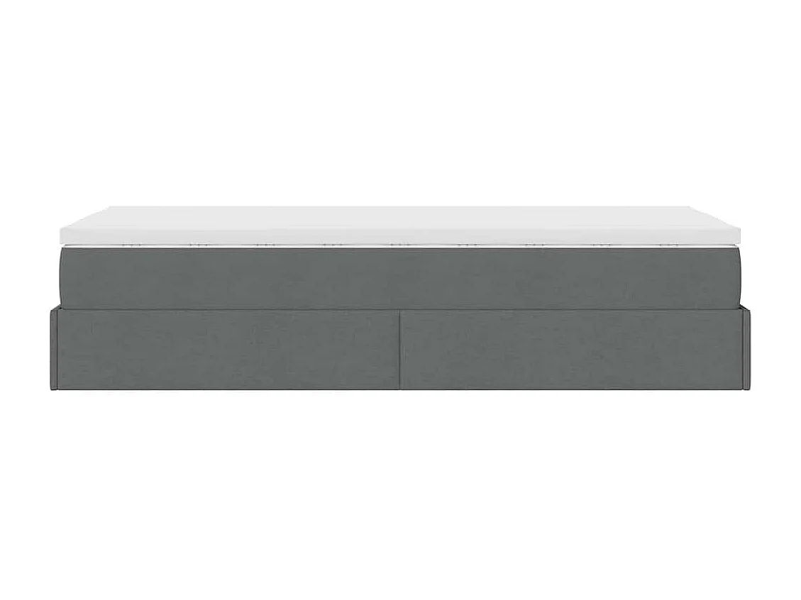 Struttura Letto Pouf con Materasso 90x190 cm in Tessuto