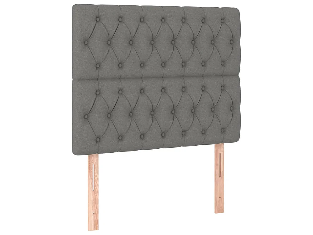 Giroletto senza Materasso Grigio Scuro 90x200 cm Tessuto