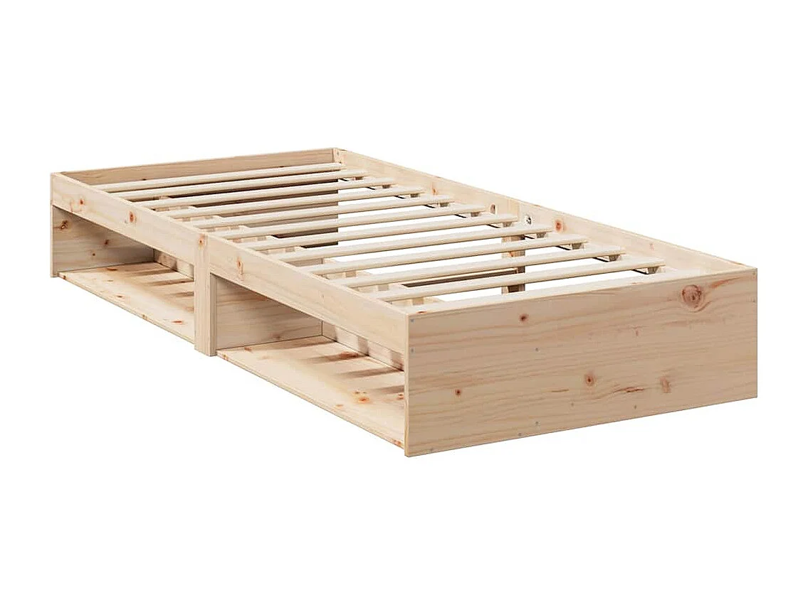 Dormeuse con Materasso 90x200 cm in Legno Massello di Pino