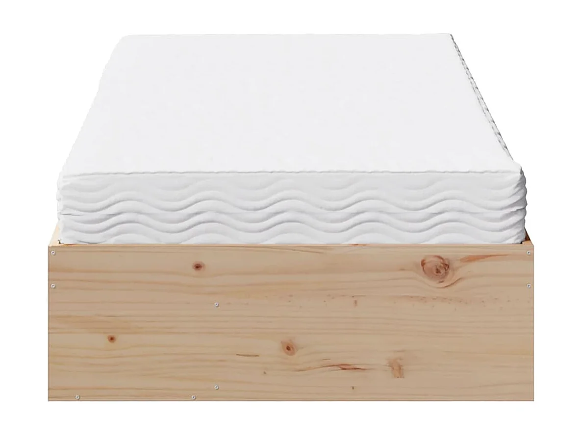 Dormeuse con Materasso 90x200 cm in Legno Massello di Pino