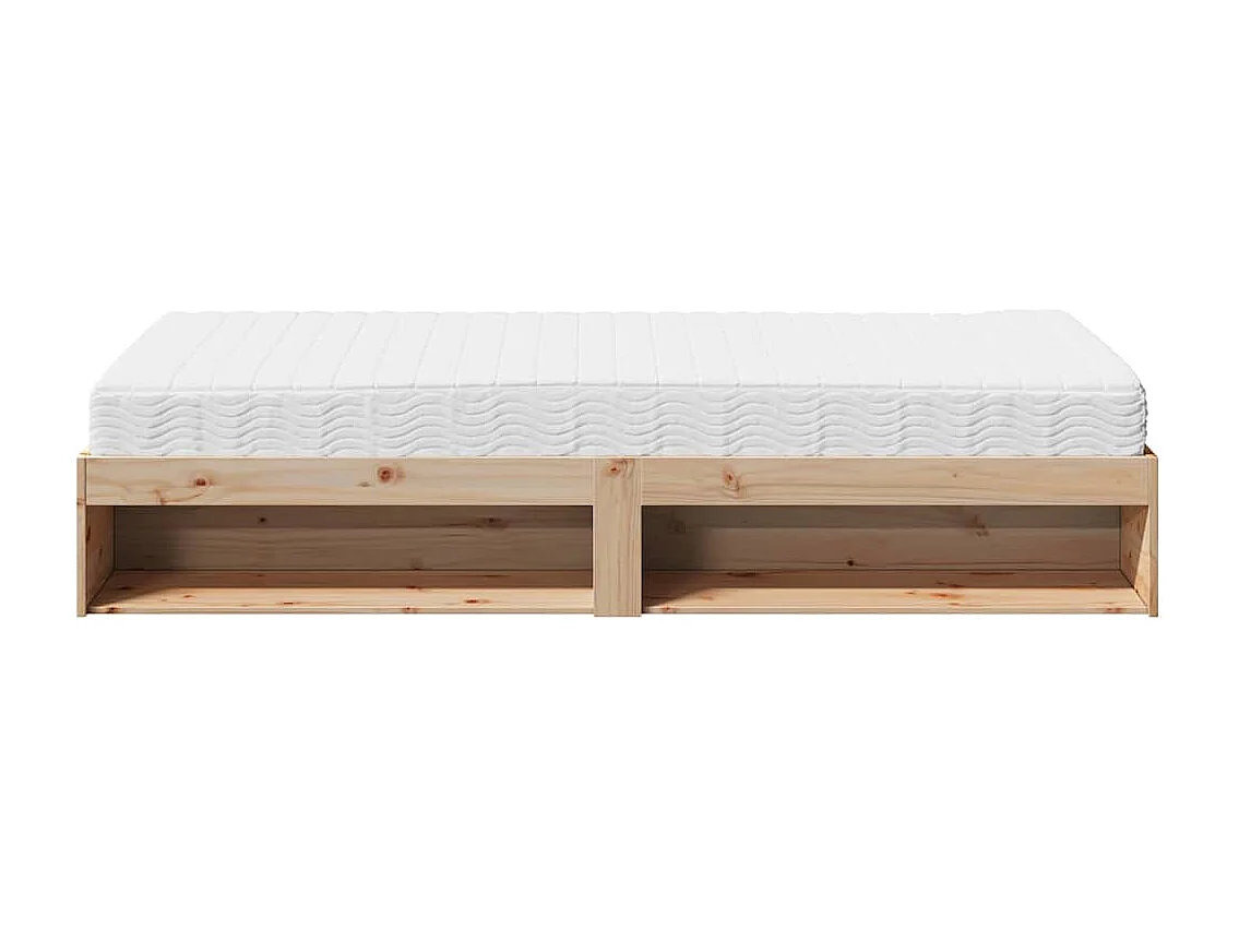Dormeuse con Materasso 90x200 cm in Legno Massello di Pino