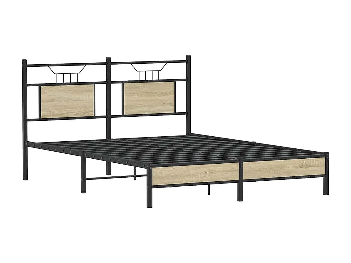 Bettgestell ohne Matratze Sonoma-Eiche 140x190 cm Holzwerkstoff