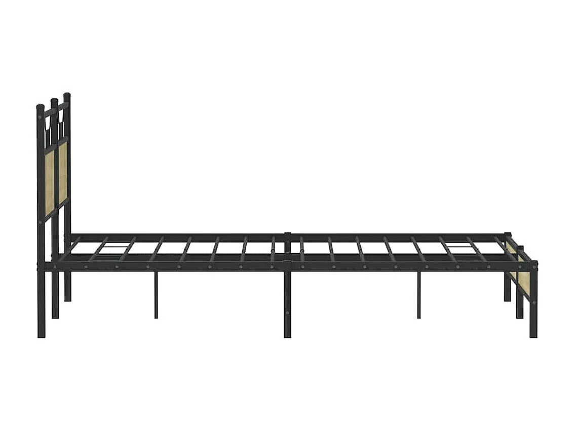 Bettgestell ohne Matratze Sonoma-Eiche 140x190 cm Holzwerkstoff