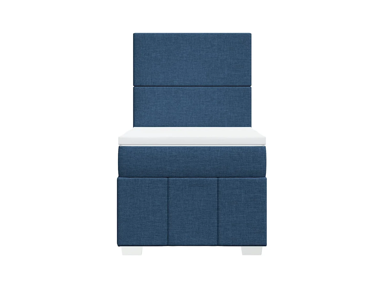 Giroletto a Molle con Materasso Blu 100x200 cm in Tessuto
