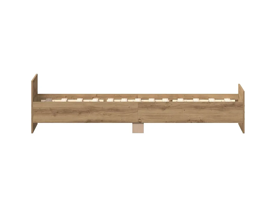 Bettgestell ohne Matratze Artisan-Eiche 100x200cm Holzwerkstoff