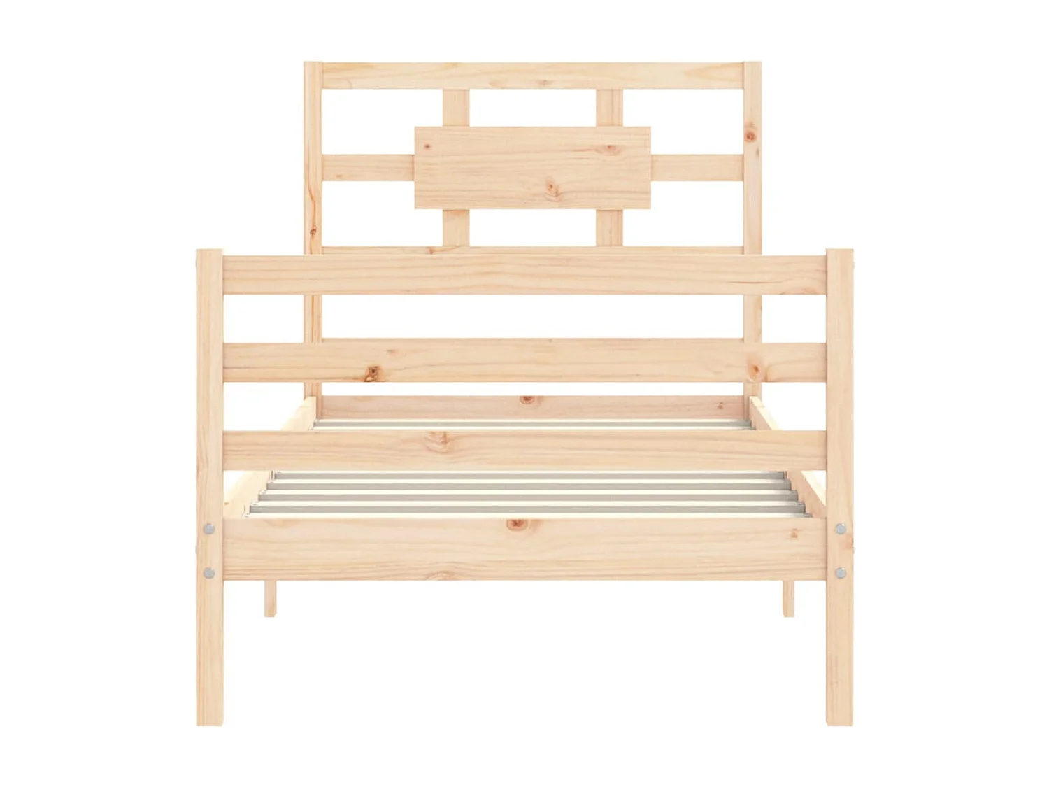 Cadre de lit sans matelas 90x200 cm bois massif