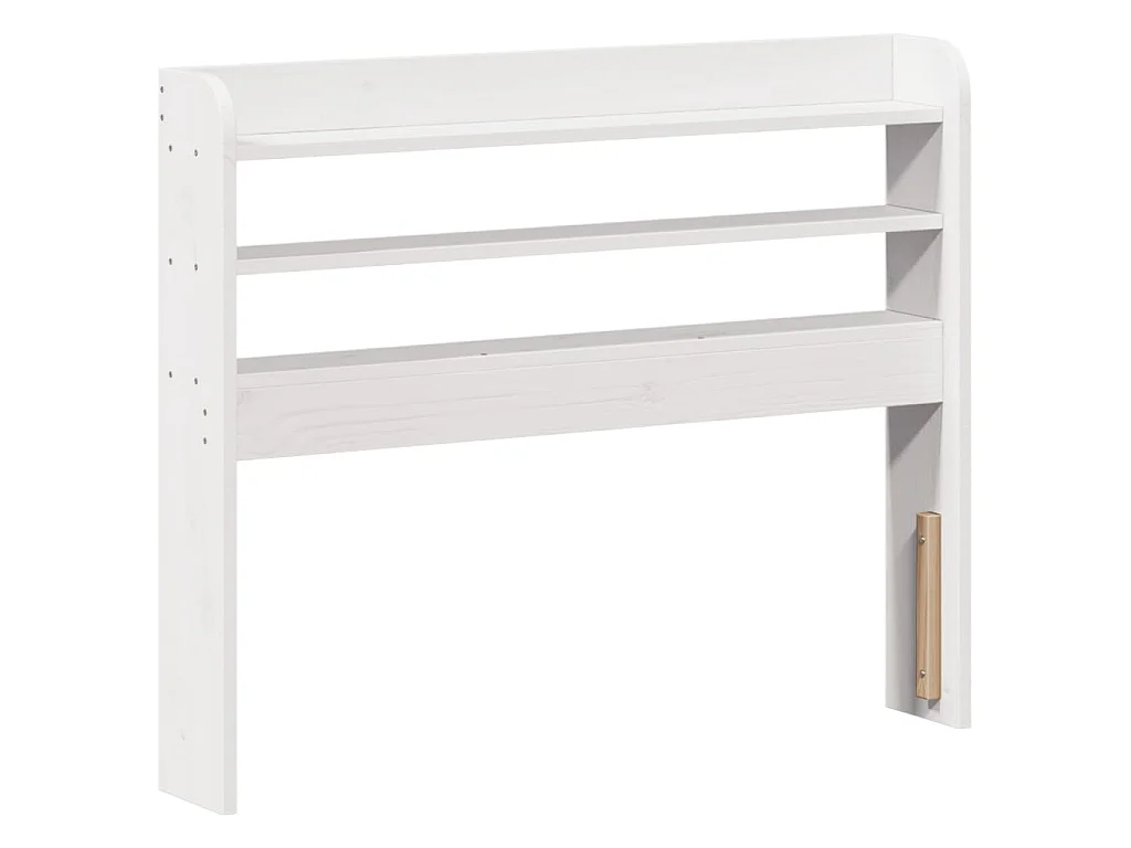 Cama sem colchão 90x200 cm madeira de pinho maciça branco