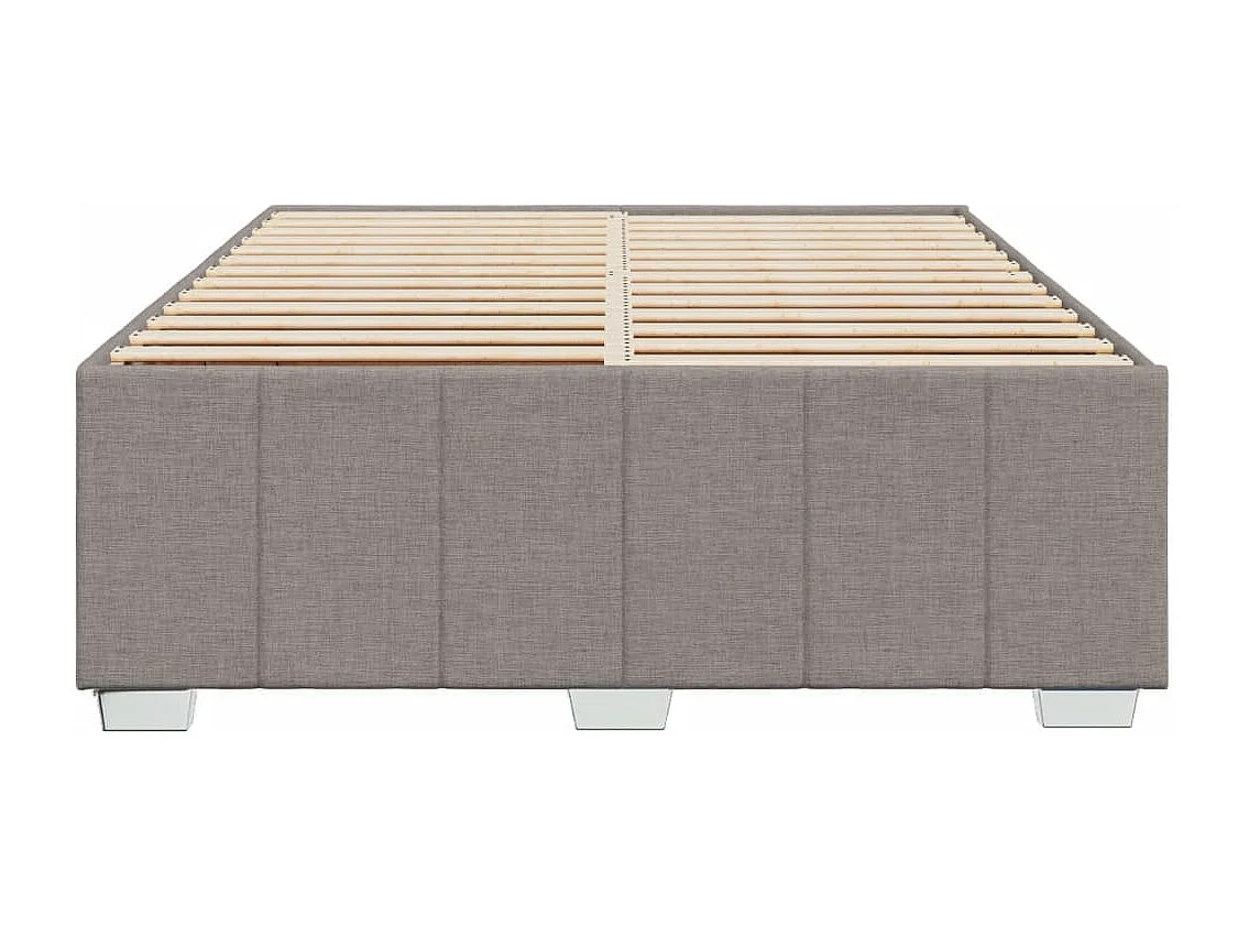 Cadre de lit sans matelas taupe 160x200 cm tissu