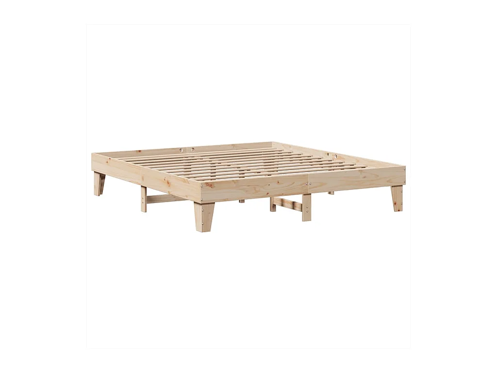 Cadre de lit sans matelas 180x200 cm bois massif de pin