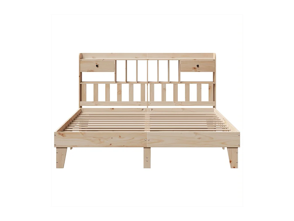 Cadre de lit sans matelas 180x200 cm bois massif de pin