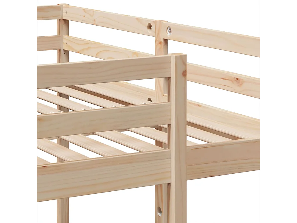 Lit superposé triple 160x200/80x160 cm bois de pin massif