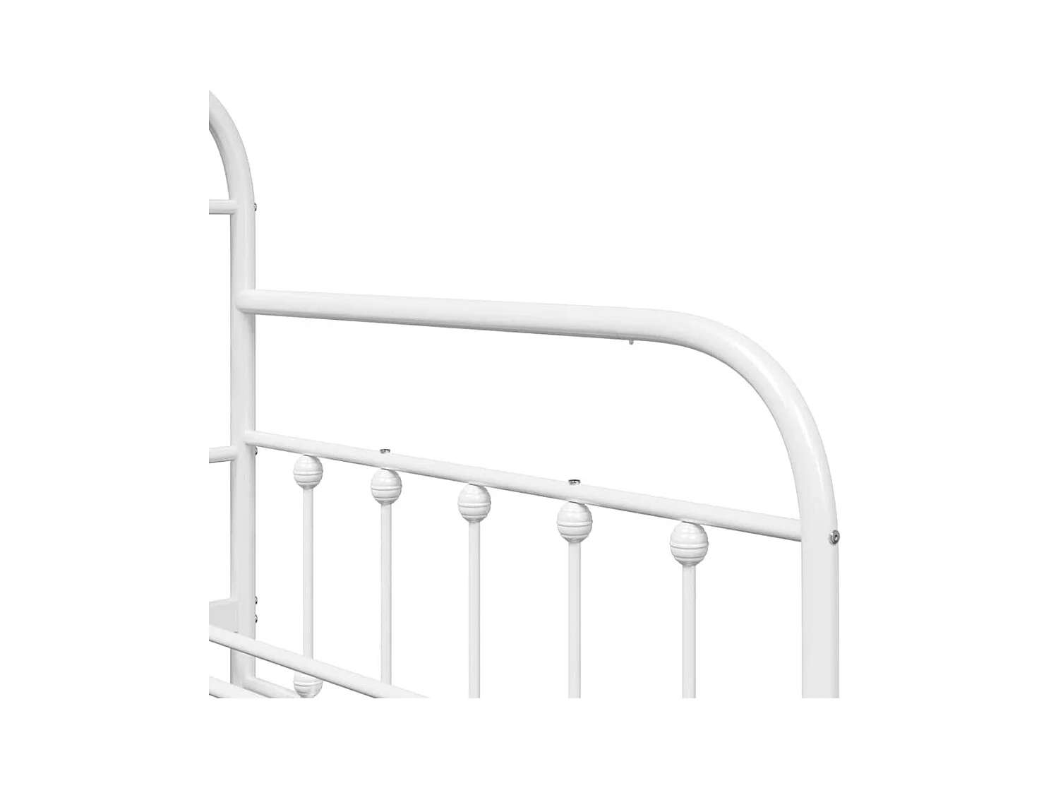 Struttura per letto di giorno Bianco 90 x 200 cm Acciaio