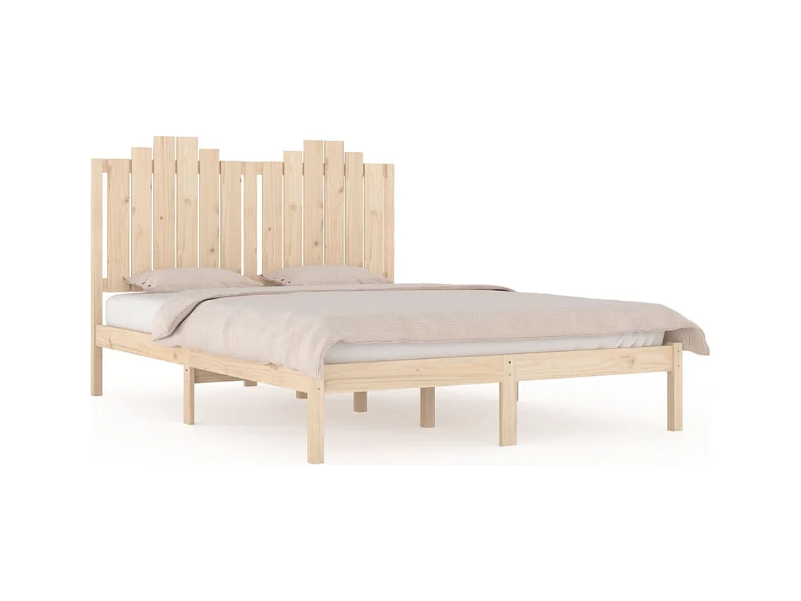 Cadre de lit Bois de pin massif 140x200 cm
