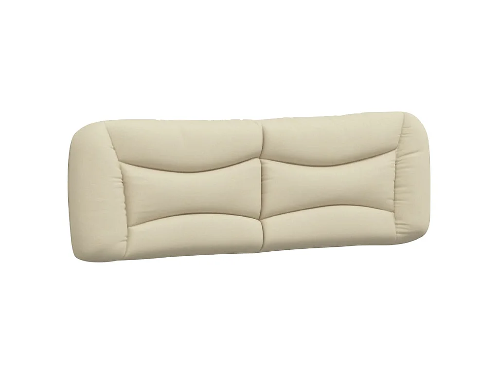 Bett mit Matratze "Hvar" Creme 160x200 cm Stoff