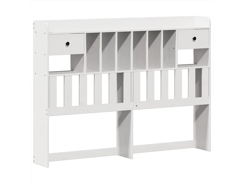 Cadre de lit sans matelas blanc 140x200 cm bois de pin massif