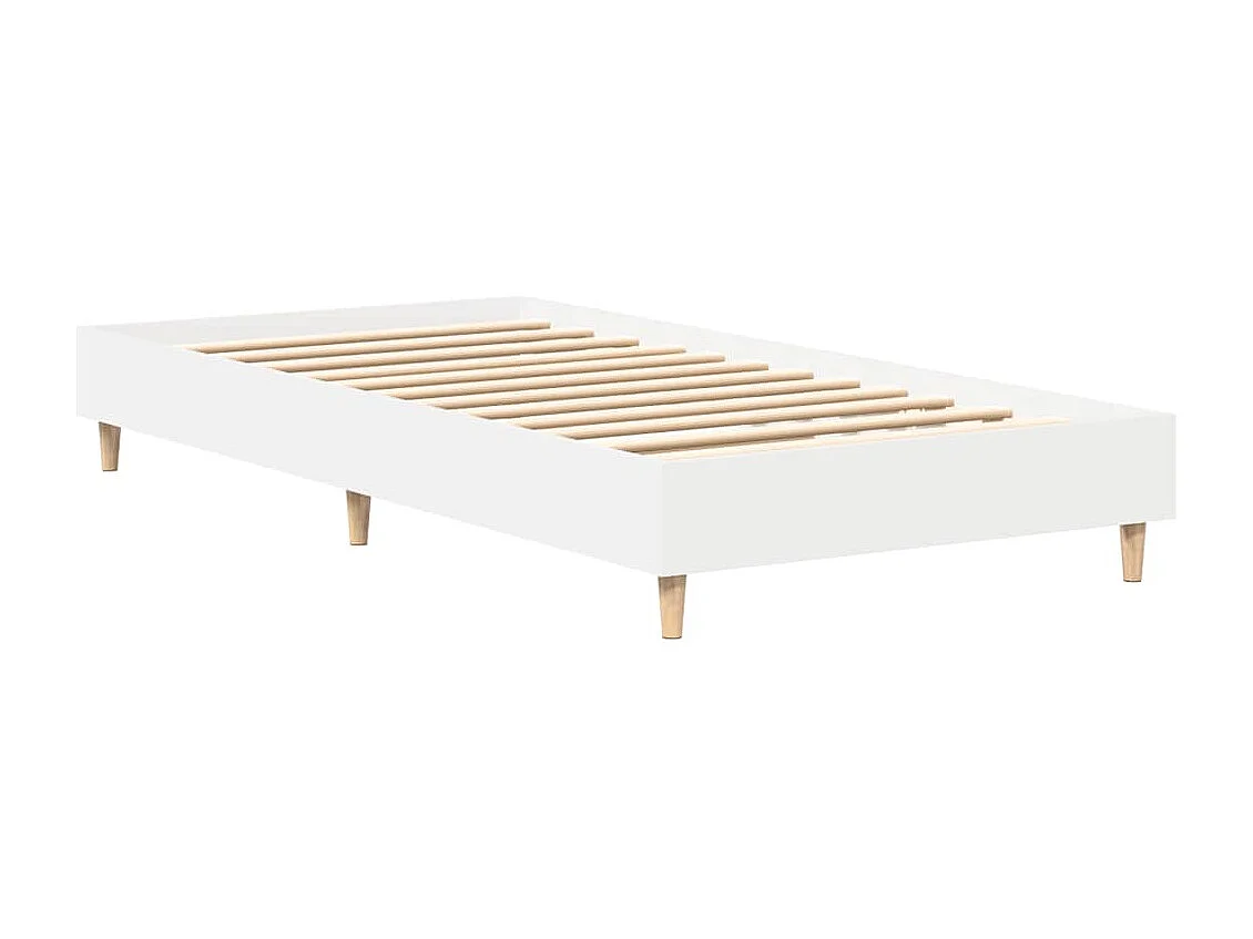 Bettgestell ohne Matratze Weiß 100x200 cm Holzwerkstoff