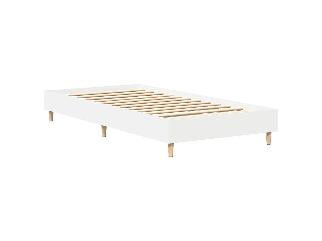 Bettgestell ohne Matratze Weiß 100x200 cm Holzwerkstoff