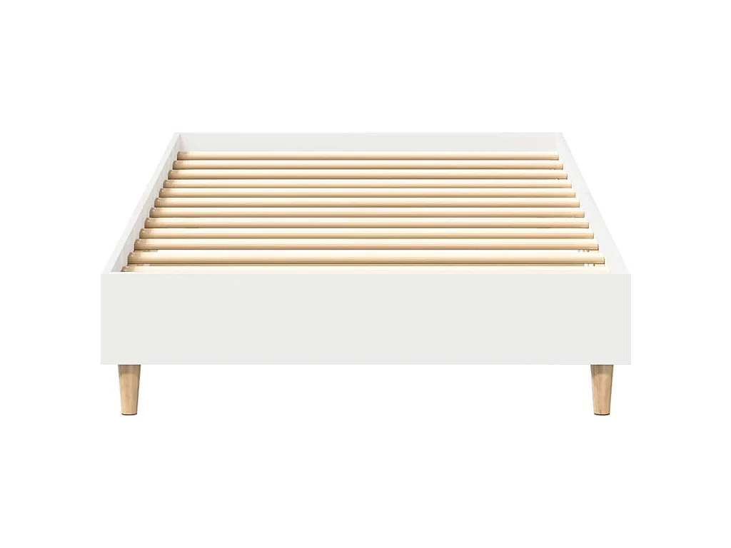 Bettgestell ohne Matratze Weiß 100x200 cm Holzwerkstoff