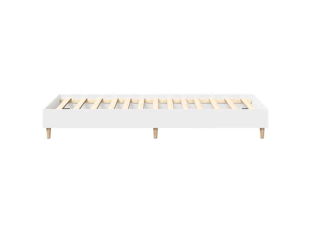 Bettgestell ohne Matratze Weiß 100x200 cm Holzwerkstoff