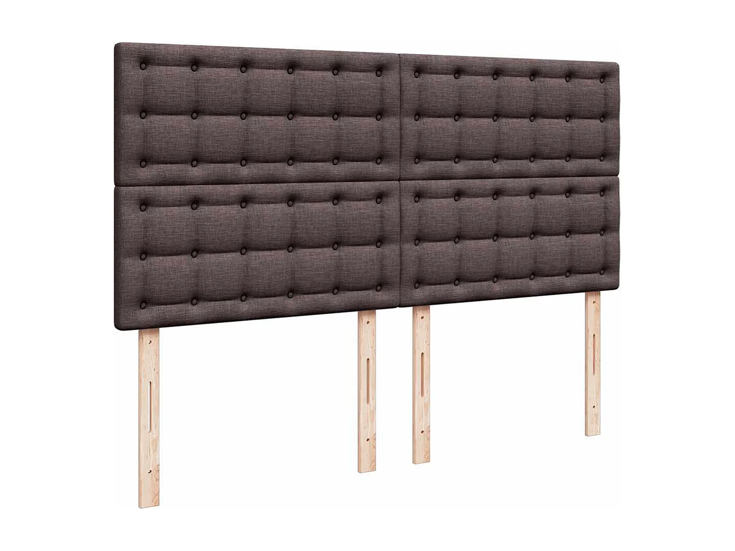 Boxspringbett mit Matratze Dunkelbraun 180x200 cm Stoff