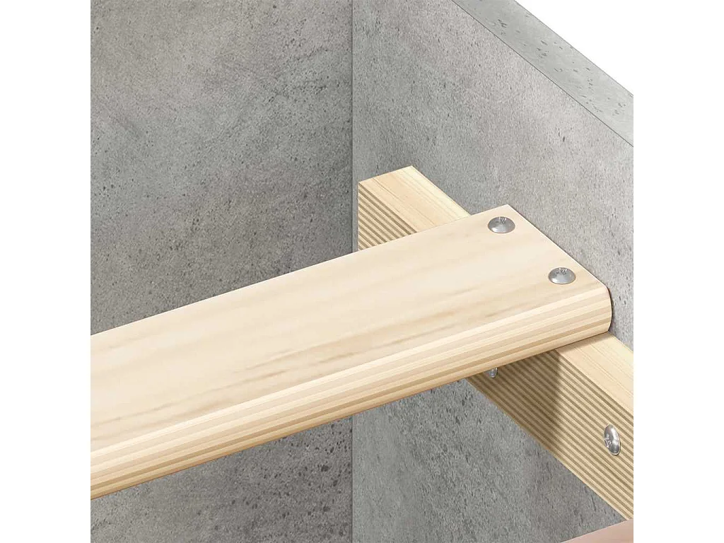 Bettgestell Betongrau 90x190 cm Holzwerkstoff