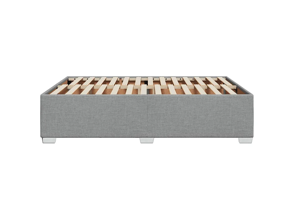 Bedframe zonder matras stof lichtgrijs 160x200 cm