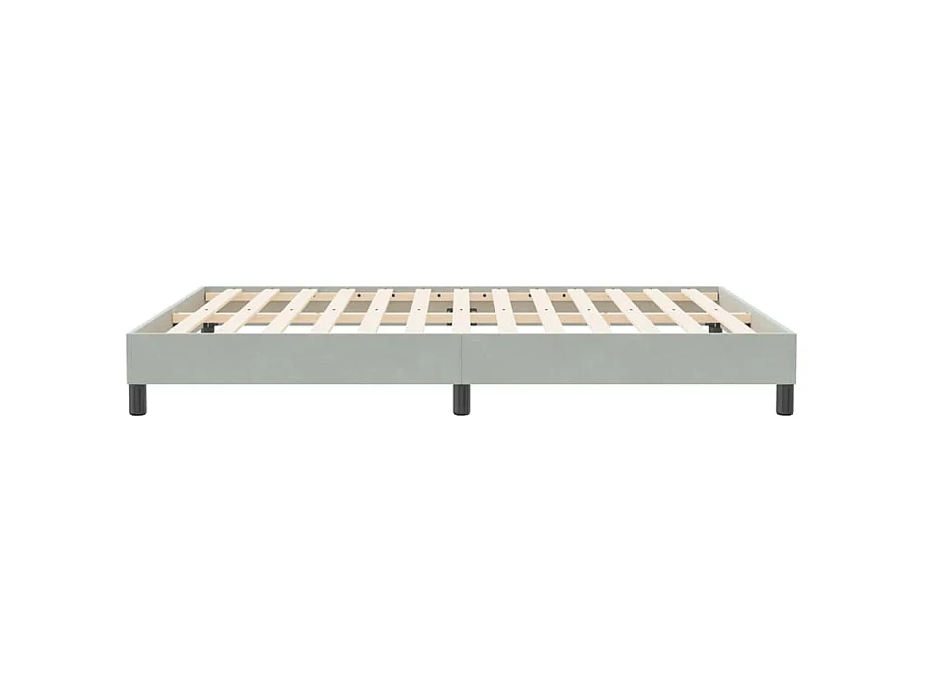 Sommier à lattes de lit sans matelas gris clair 140x210 cm