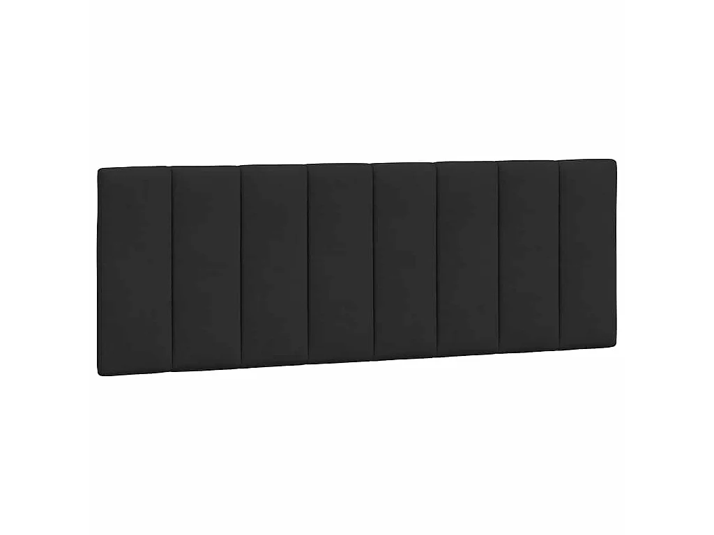 Cadre de lit sans matelas Hanko noir 140x190 cm velours