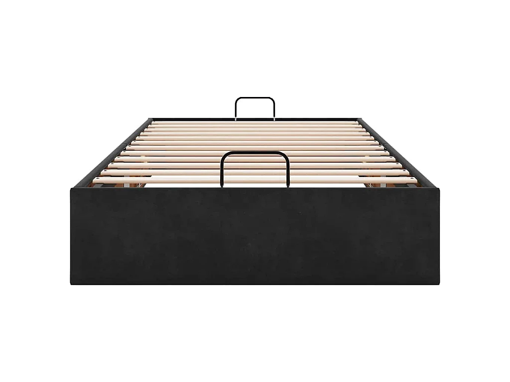 Bedframe zonder matras 90x200 cm fluweel zwart