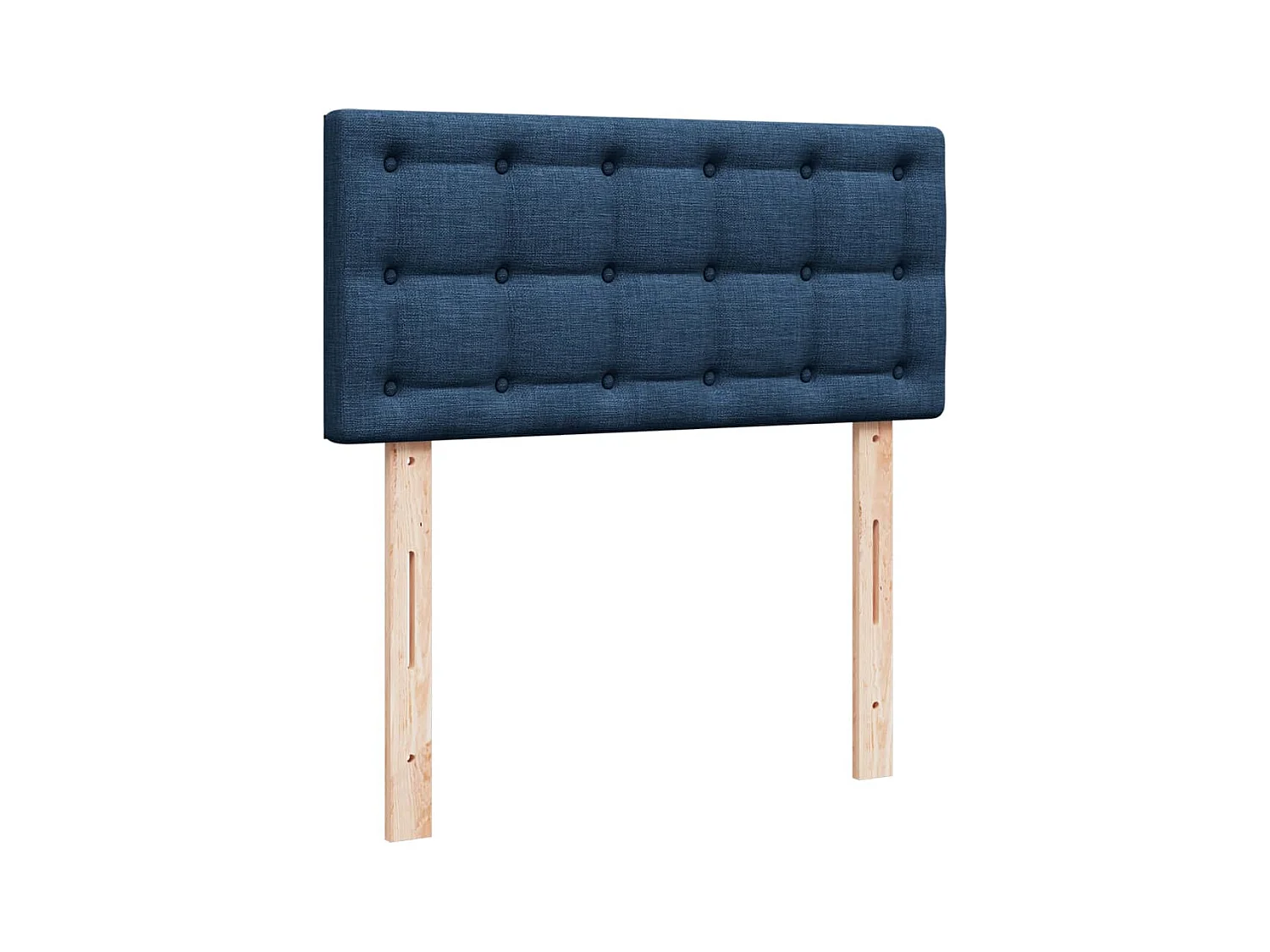 Sommier à lattes de lit avec matelas Bleu 100x200 cm Tissu