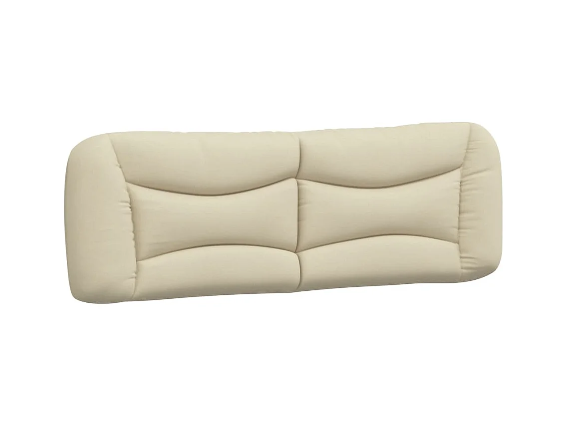 Cadre de lit sans matelas Hvar crème 160x200 cm tissu