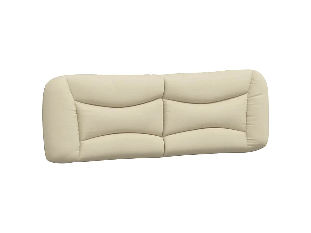 Cadre de lit sans matelas Hvar crème 160x200 cm tissu