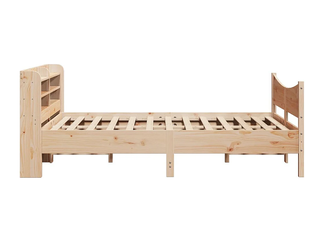 Giroletto con Testiera 160x200 cm in Legno Massello di Pino