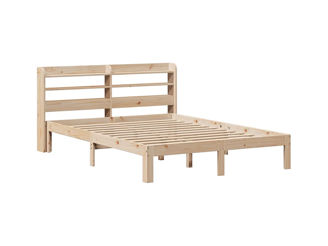 Cadre de lit avec tête de lit sans matelas 140x200 cm