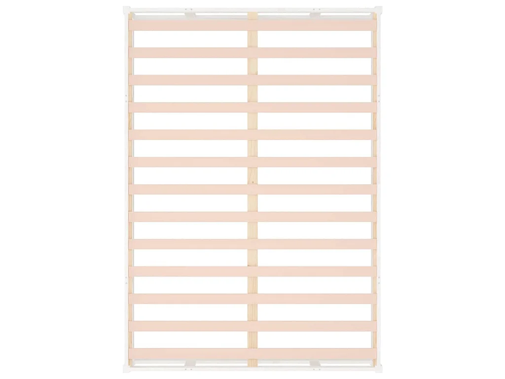 Cadre de lit sans matelas blanc 180x200 cm bois massif