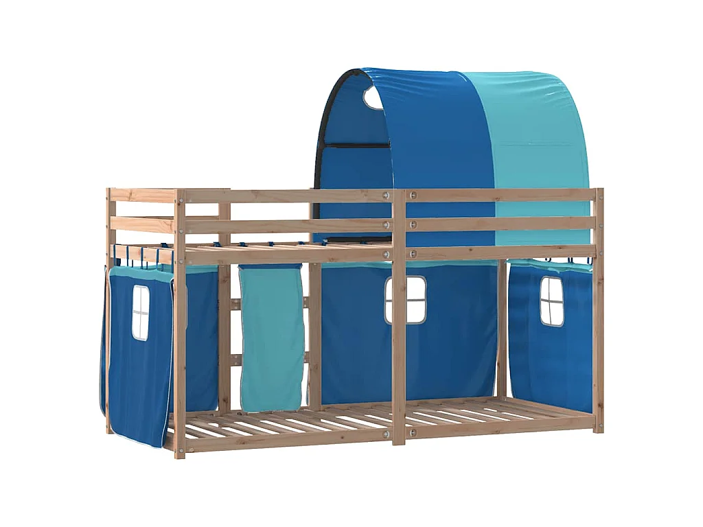 Lit superposé sans matelas 90x190 cm bois de pin massif