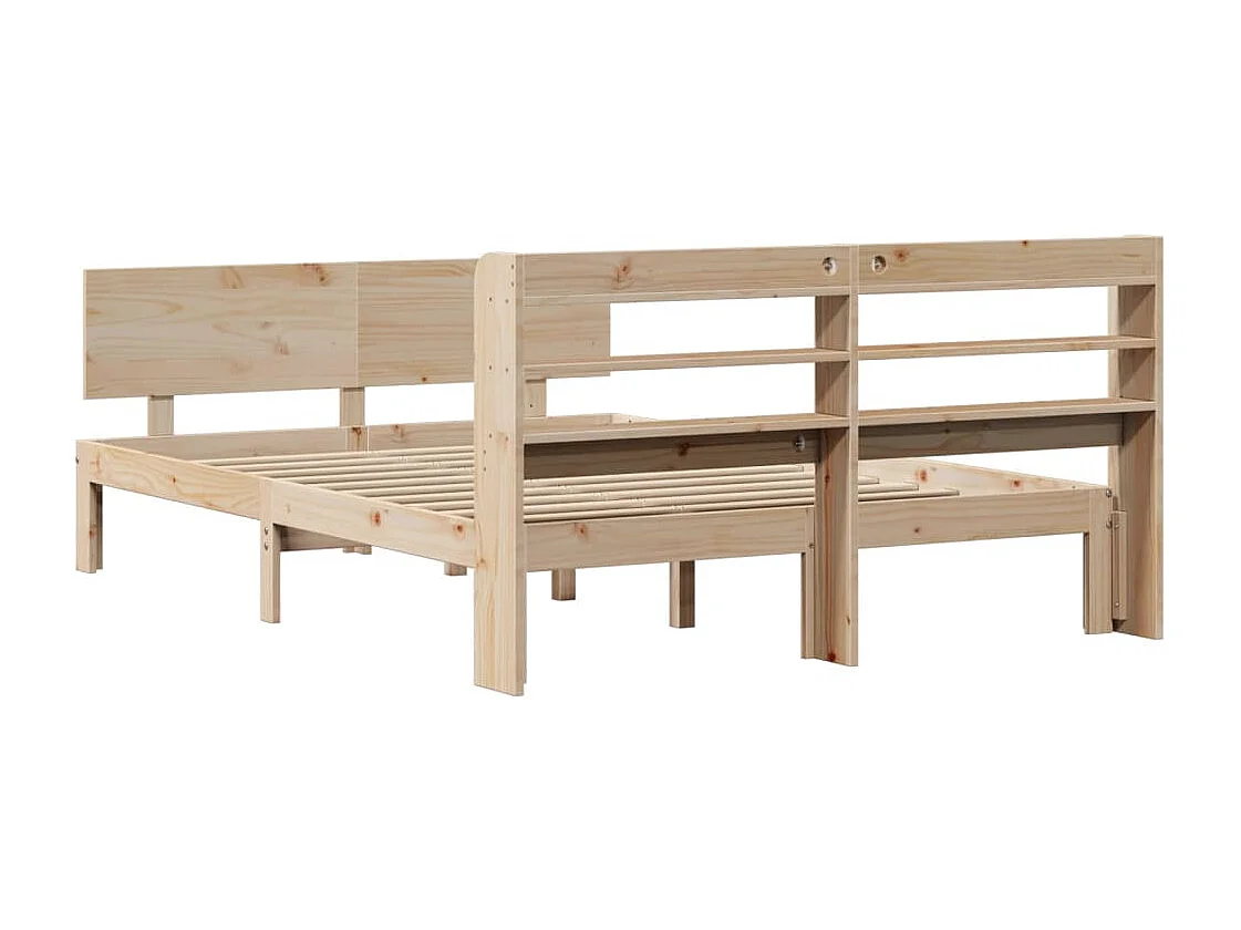 Bettgestell mit Kopfteil ohne Matratze 140x200 cm