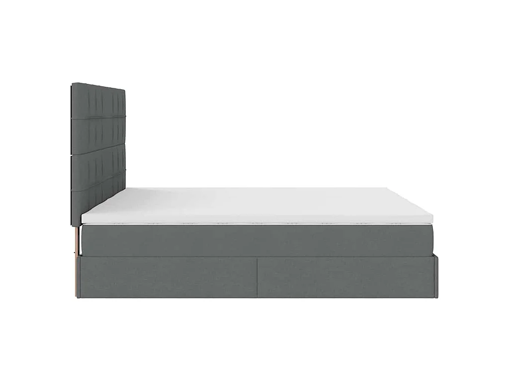 Struttura Letto Pouf con Materassi 160x200 cm in Tessuto