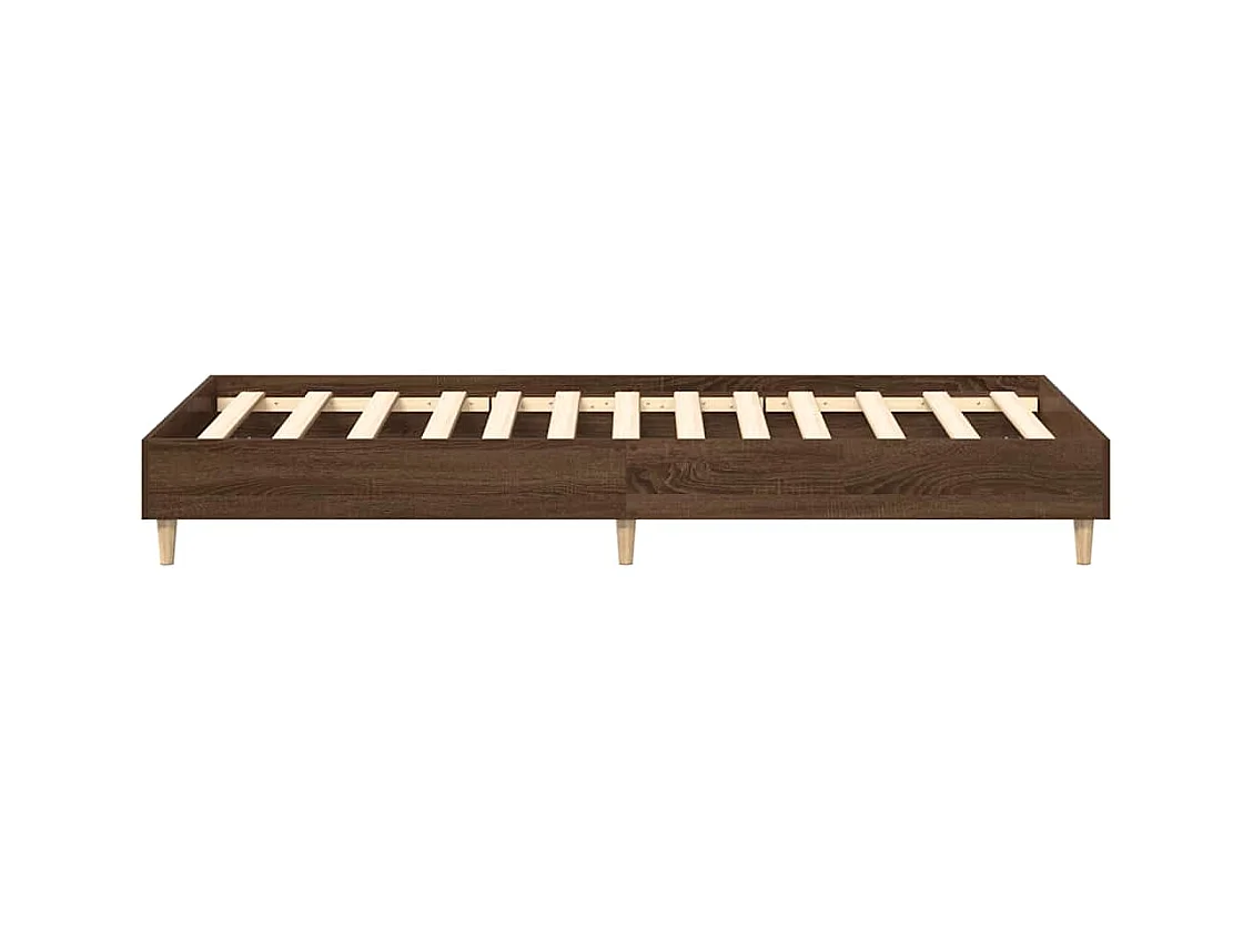 Bettgestell ohne Matratze Braun Eichen-Optik 100x200 cm